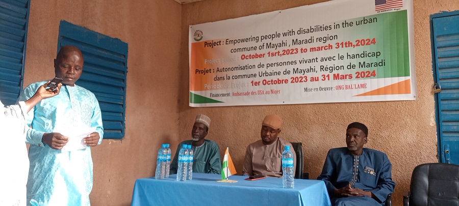 Autonomisation de personnes handicapées dans la commune urbaine de Mayahi